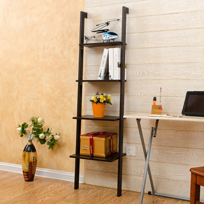 Living And Home Industrial Ladder Shelf  5Tier Bookcase Rack 160mm(H) - image 1