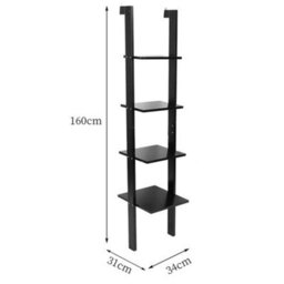 Living And Home Industrial Ladder Shelf  5Tier Bookcase Rack 160mm(H) - thumbnail 5