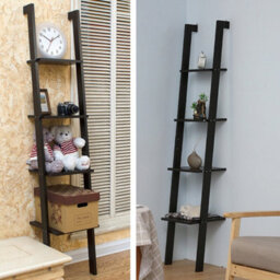 Living And Home Industrial Ladder Shelf  5Tier Bookcase Rack 160mm(H) - thumbnail 3