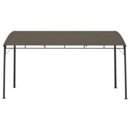 Berkfield Garden Sunshade Awning 4X3X2.55 M Taupe - thumbnail 2