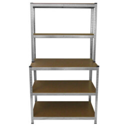 MonsterShop Galvanised Workbench Shelving Unit Rack Workshop Shed Heavy Duty Boltless Garage Galwix Steel Racking 900Kg - thumbnail 2