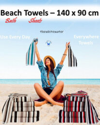 TheWhiteWater Limited Gift Bale Set Of 6 Pcs Teal Towels 100% Natural Cotton - thumbnail 7