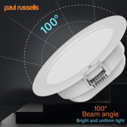 Paul Russells Led Round Panel Ceiling Lights, 6W 550 Lumens, Spotlights, Ip20, 6500K Day Light, Pack Of 6 - thumbnail 5