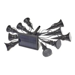 Smart Solar Multispot Black Spike Solar-Powered 5Lm Led Outdoor Ground Light, Set Of 10 - thumbnail 2