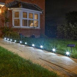 Smart Solar Multispot Black Spike Solar-Powered 5Lm Led Outdoor Ground Light, Set Of 10 - thumbnail 1