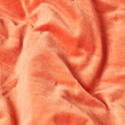 Homescapes Burnt Orange Velvet Quilted Throw, 125 X 150 Cm - thumbnail 3