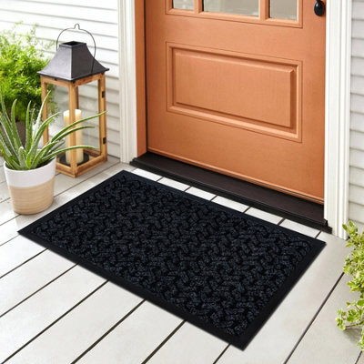 RugsX Doormat Antislip Dunlop 0900 Anthracite - Indoor, Outdoor 50X80 Cm - image 1
