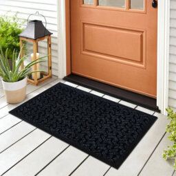 RugsX Doormat Antislip Dunlop 0900 Anthracite - Indoor, Outdoor 50X80 Cm - thumbnail 1