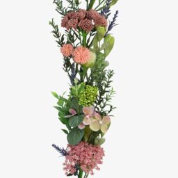 Swantex 1800mm Spring Floral Unlit Garland - Pink & Green - thumbnail 2
