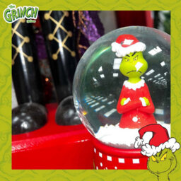 Grinch Christmas Snow Globe Festive Ornament Gift 14Cm X 10Cm Red X 1 - thumbnail 5