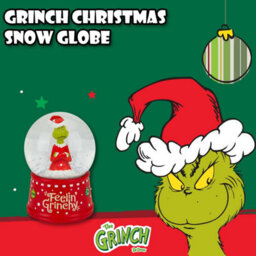 Grinch Christmas Snow Globe Festive Ornament Gift 14Cm X 10Cm Red X 1 - thumbnail 7