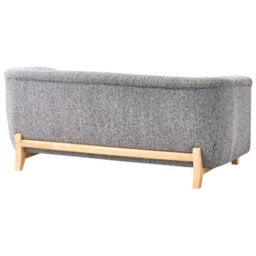 Wyld And Coco Aurahome 5-Seater Sofa Set - Dark Grey Polyester, Wooden Legs, 2-Seater + 3-Seater, Modern - thumbnail 7