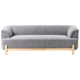 Wyld And Coco Aurahome 5-Seater Sofa Set - Dark Grey Polyester, Wooden Legs, 2-Seater + 3-Seater, Modern - thumbnail 9