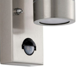 Luminosa Lighting Luminosa Palin Pir Outdoor Down Wall Lamp Brushed Stainless Steel Ip65 - thumbnail 5