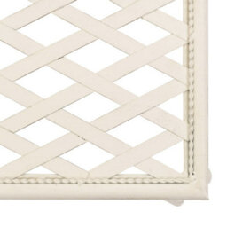 Berkfield Garden Chaise Lounge 128 Cm Metal Antique White - thumbnail 5