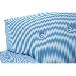 Premier Housewares Interiors By Premier Blue And White Stripe Rocker With Footstool For Kids, Velvet Stool, Adjustable Sofa Footstool, Ergonomic Sofa - thumbnail 7