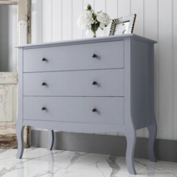 Nöa & Nani Noa & Nani Chest Of Drawers 3 Drawer In Silk Grey Camille - thumbnail 4
