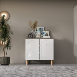 Decorotika Bohem 90 Cm Side Board White Walnut - thumbnail 3
