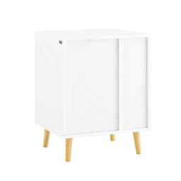 Bedside Table With 3 Drawers And 2 Shelves Bedroom Living Room - thumbnail 4