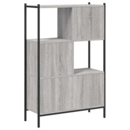 Berkfield Sturdy Bookcase Grey Sonoma 72X28X109 Cm Engineered Wood - thumbnail 7