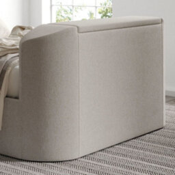 Copenhagen Upholstered Ottoman Storage Tv Bed Shell - Double 4Ft6 Bed Frame Only - thumbnail 4