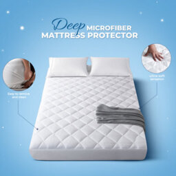 Bedlooms Super King Quilted Mattress Protector, Anti-Allergy, 30Cm Deep Elastic Fit - thumbnail 5