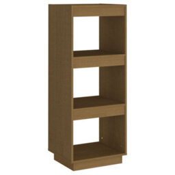 Berkfield Book Cabinet/room Divider Honey Brown Solid Pinewood - thumbnail 2