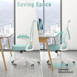 Mid Back Office Chair With Soft Foam Cushion, Stylish Design - thumbnail 5