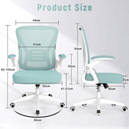 Mid Back Office Chair With Soft Foam Cushion, Stylish Design - thumbnail 2