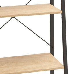 Vidaxl 5-Tier Standing Shelf Light Brown And Black 56X35X174 Cm - thumbnail 6
