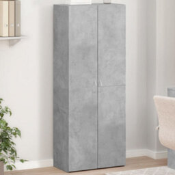 Berkfield File Cabinet Concrete Grey 60X32X153 Cm Engineered Wood - thumbnail 1