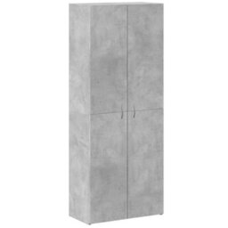 Berkfield File Cabinet Concrete Grey 60X32X153 Cm Engineered Wood - thumbnail 2