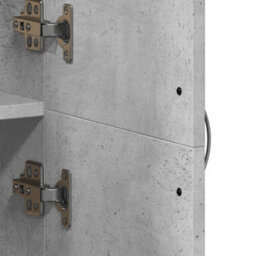 Berkfield File Cabinet Concrete Grey 60X32X153 Cm Engineered Wood - thumbnail 8