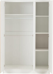 Seconique Malvern 3 Door Wardrobe Bedroom Set White With Chest And X2 Bedsides - thumbnail 3