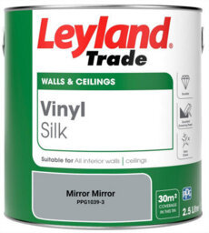 Leyland Trade Vinyl Silk Walls & Ceilings Emulsion Paint Mirror Mirror (Ppg1039-3) - 2.5L - thumbnail 2