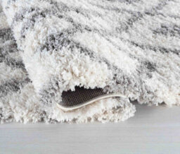 Moroccan Berber Shaggy Rugs Living Room Ikat Light Cream 80X150 Cm - thumbnail 4