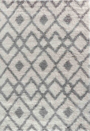 Moroccan Berber Shaggy Rugs Living Room Ikat Light Cream 80X150 Cm - thumbnail 3