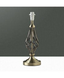 Lighting Supermarket Queenswood Classic Barley Twist Table Lamp Base Only - Antique Brass - thumbnail 4