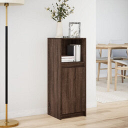 Berkfield Sideboard With Led Brown Oak 38X34X100 Cm Engineered Wood - thumbnail 4