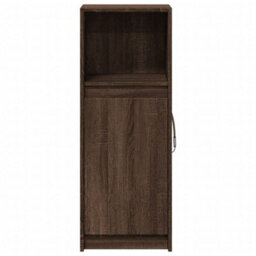 Berkfield Sideboard With Led Brown Oak 38X34X100 Cm Engineered Wood - thumbnail 6