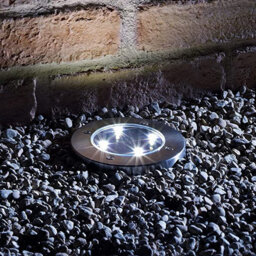 Gardenwize Pack Of 4 Solar Powered Driveway Decking Patio Walkway Led Floor Stake Lights - thumbnail 2