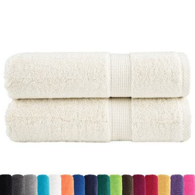 Berkfield Durable Premium Bath Towels Solund 2 Pcs 100X150 Cm 600 Gsm