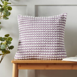 Catherine Lansfield Living Stab Stitch 43X43Cm Cushion Lilac - thumbnail 1