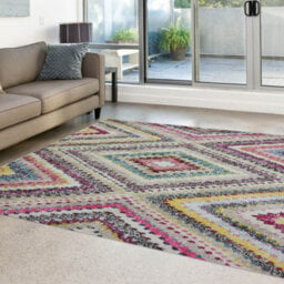 Melrose Chateau Tribal Multicoloured Indoor Area Rug 080/150Cm