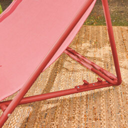 Sweeek. Pair Of  Aluminium Sun Loungers Livorno Terracotta 83X88X95 Cm - thumbnail 3