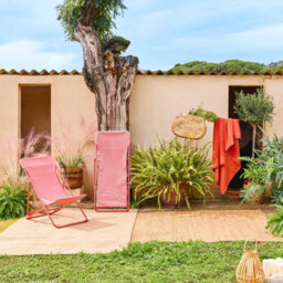 Sweeek. Pair Of  Aluminium Sun Loungers Livorno Terracotta 83X88X95 Cm - thumbnail 6