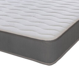 eXtreme Comfort Ltd Cooltouch Essentials Wave 18Cm Deep Grey Border Quilted Hybrid Spring Mattress Double