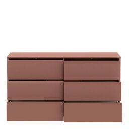 Furniture To Go Alice Springs 6 Drawer Wide Chest With Push-To-Open Drawers In Terracotta - thumbnail 6