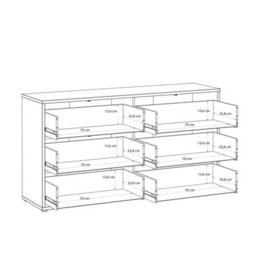 Furniture To Go Alice Springs 6 Drawer Wide Chest With Push-To-Open Drawers In Terracotta - thumbnail 8