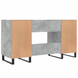Berkfield Desk Concrete Grey 140X50X75 Cm Engineered Wood - thumbnail 8